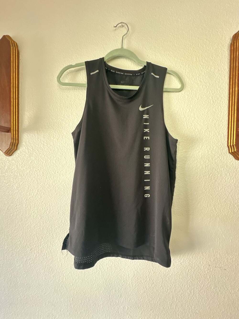 Nike Running Division Dri-Fit Black Tank Top Size S